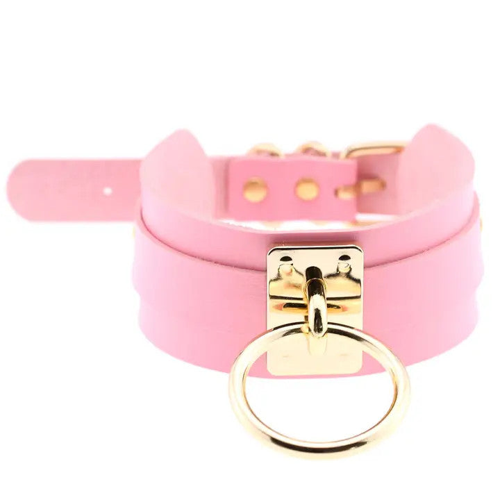 Salina: Punk Rock Collar - Gold Loop Ring