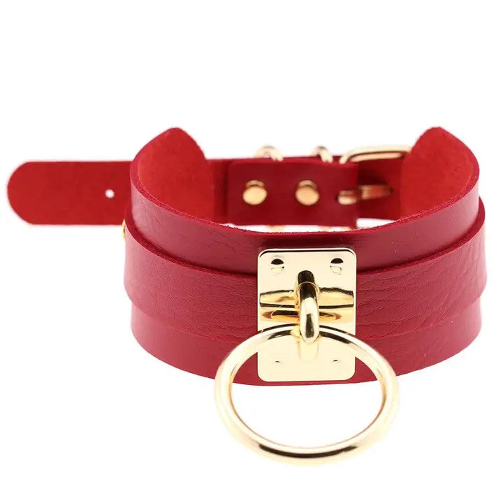 Salina: Punk Rock Collar - Gold Loop Ring