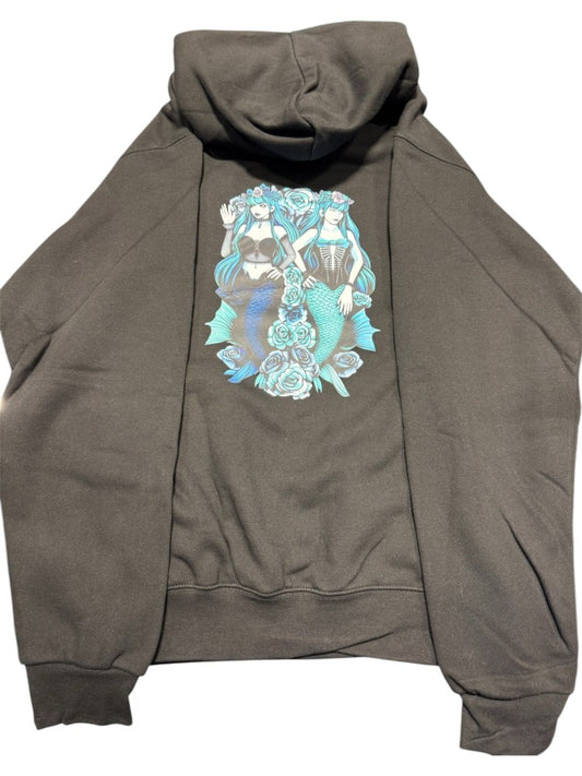 Rain: Two Mermaid Store Graphic Hoodie