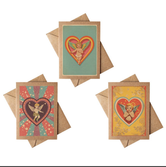 Cryptic: Retro 70's Cupid Cherub Vday Card