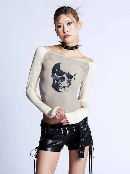 PD: Skull Candy LS Off Shoulder Top