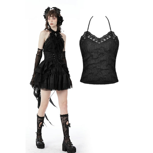 Dark In Love: Rose Halter Top