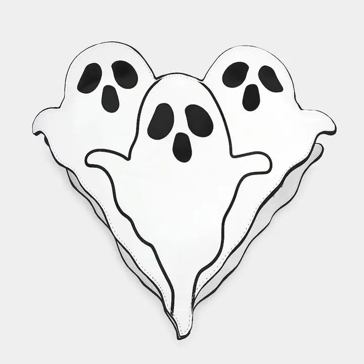 Sensibling: Triple Ghost Heart-Shaped Bag
