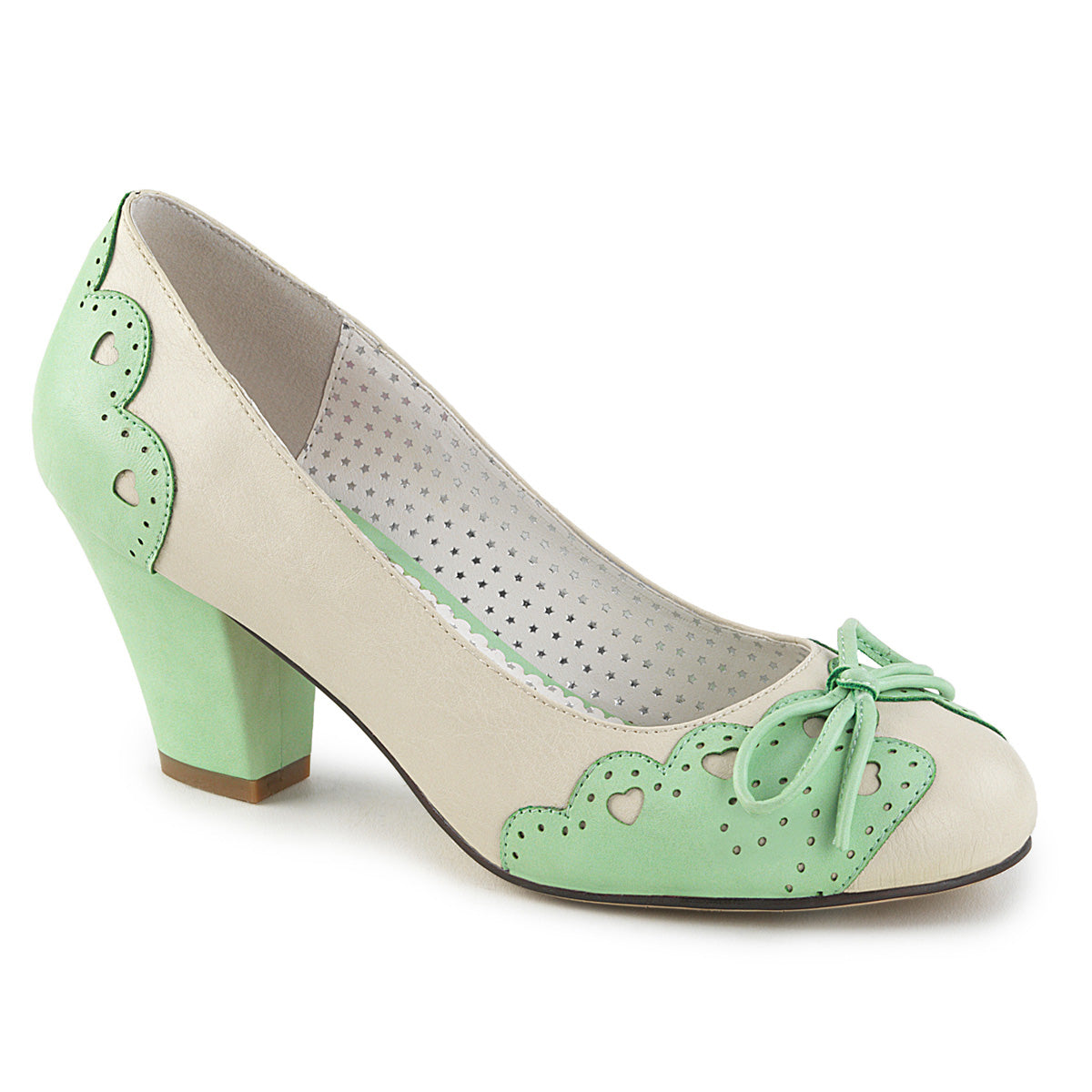 Demonia: Wiggle-17 Cuban Heel Mint
