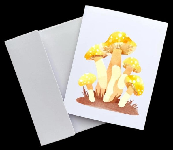 Cryptic: Fantasy Forest Mushroom Blank Greeting Cards