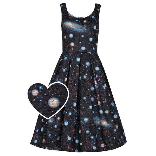 Dolly&Dotty: Black Space Dress- Amanda