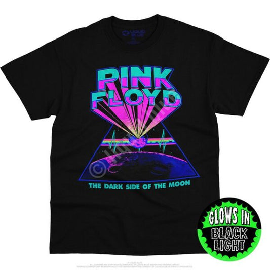 Liquid Blue: Pink Floyd Blacklight Tee