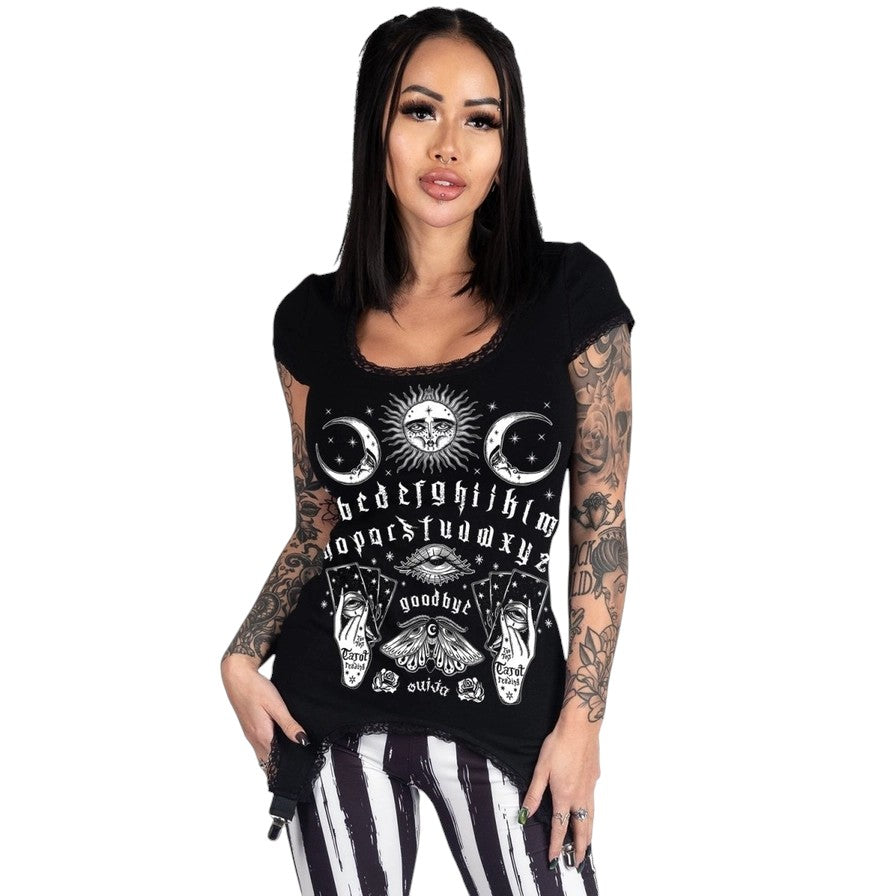 Too Fast: Ouija Board Garter Tee