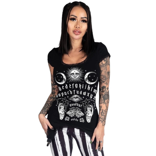 Too Fast: Ouija Board Garter Tee