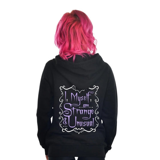 Too Fast: Purple Strange And Unusual Hoodie